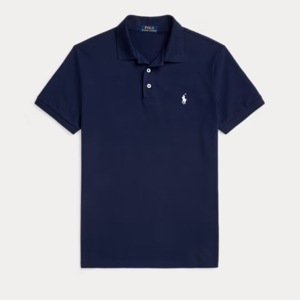 Polo Ralph Lauren Refined navy custom slim fit polo